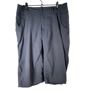 Horny Toad Women's Long Shorts Size 10 Gray Blue Quick Dry